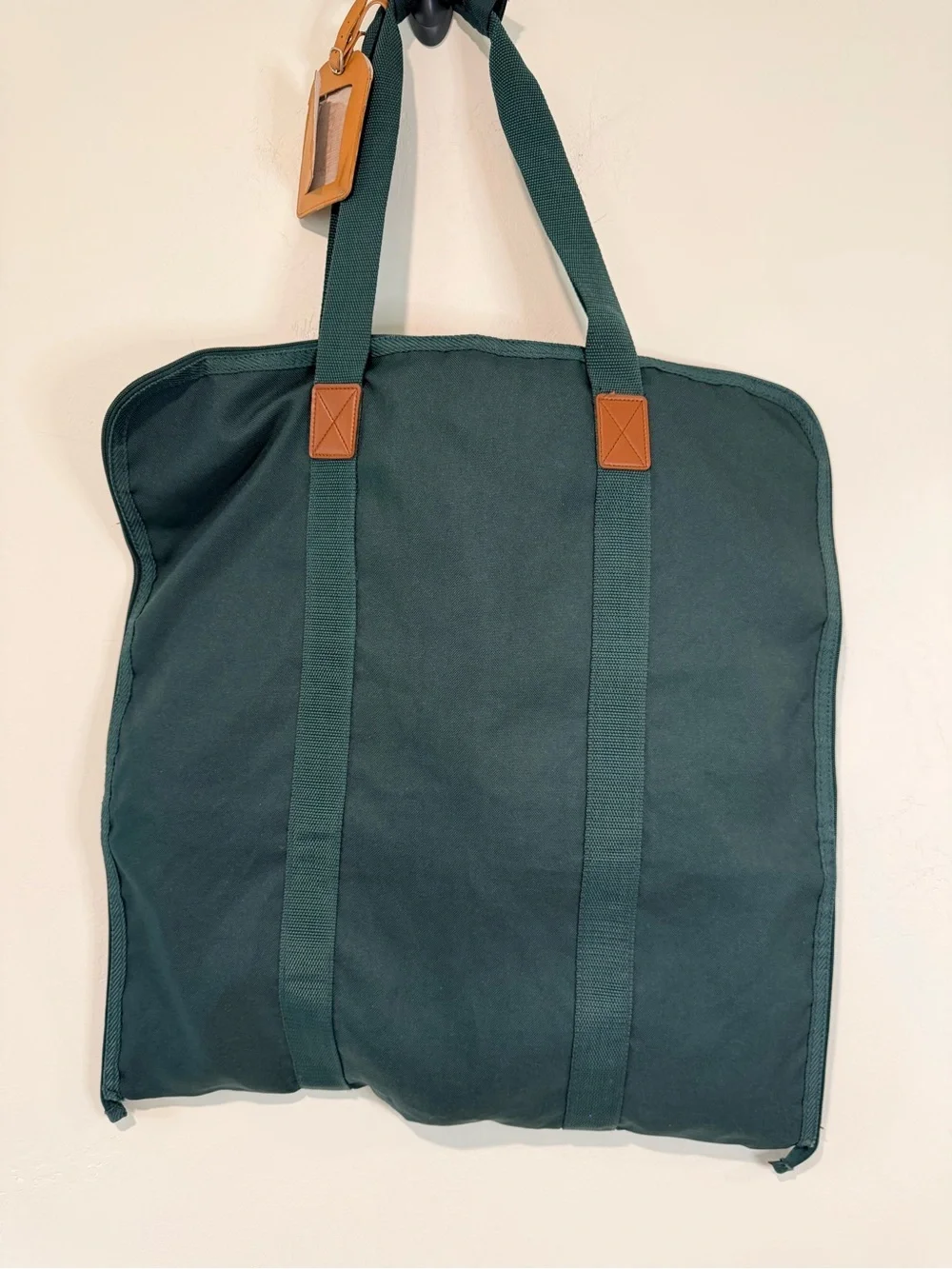 Vintage Air Express Garment Bag Green Travel Suit Carrier Hanging Luggage